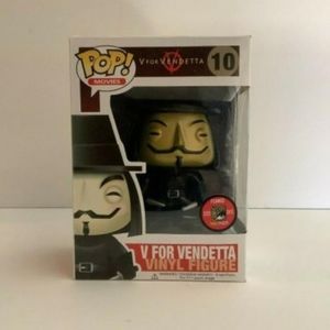 GOLD Metallic V for Vendetta #10 Funko POP! Vinyl